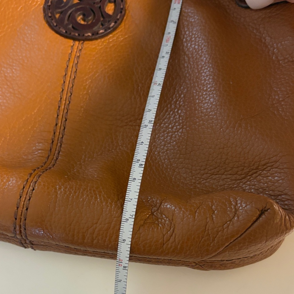 Brighton Whisky Brown Leather Crossbody Bag - Picture 8 of 8